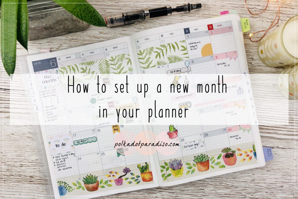 How to set up a new month in your planner » Lethbridge Paper