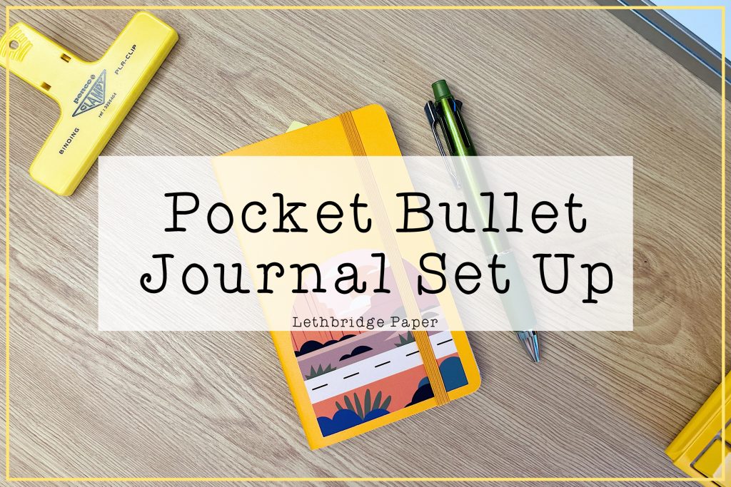 One Book July Pocket Bullet Journal Set Up » Lethbridge Paper